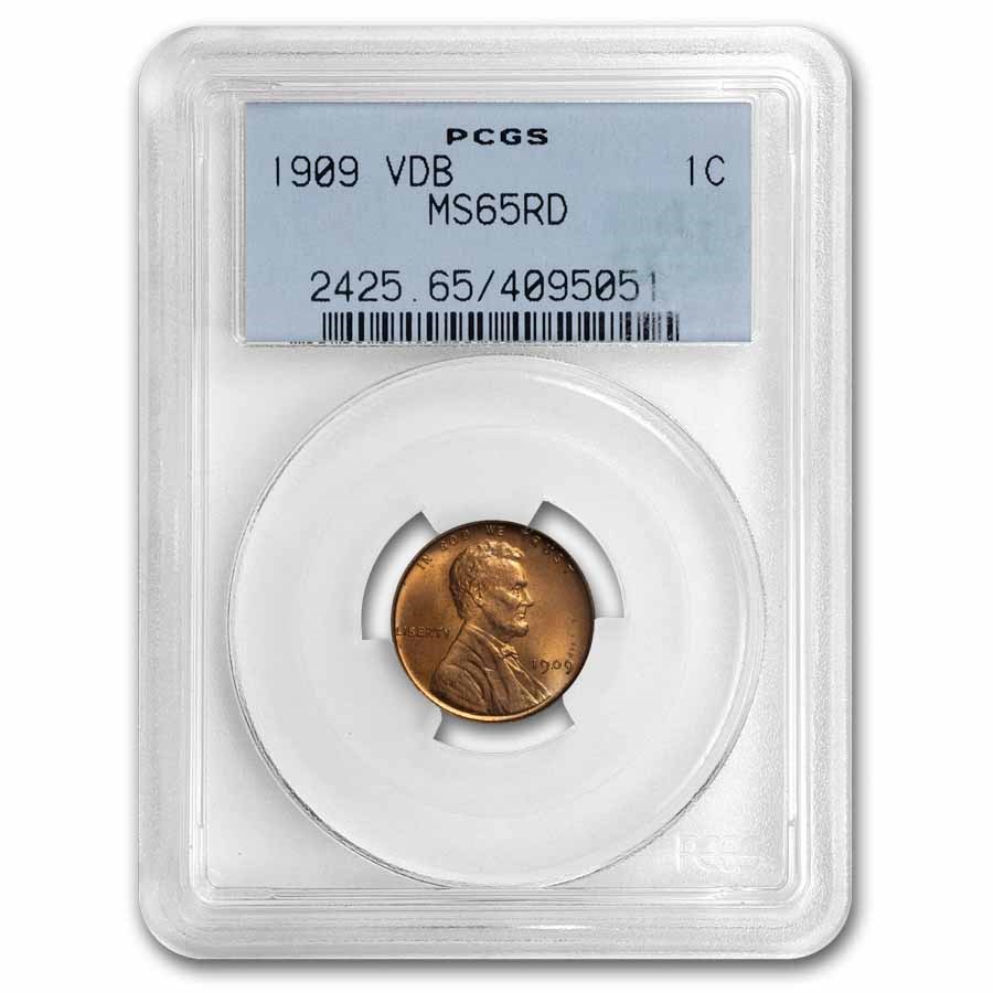 1909 VDB Lincoln Cent MS-65 PCGS (Red)