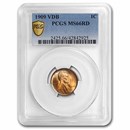 1909 VDB Lincoln Cent MS-66 PCGS (Red)