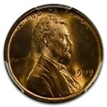 1909 VDB Lincoln Cent MS-66 PCGS (Red)