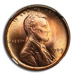 1909 VDB Lincoln Cent MS-67+ NGC CAC (Red)