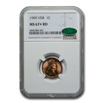 1909 VDB Lincoln Cent MS-67+ NGC CAC (Red)