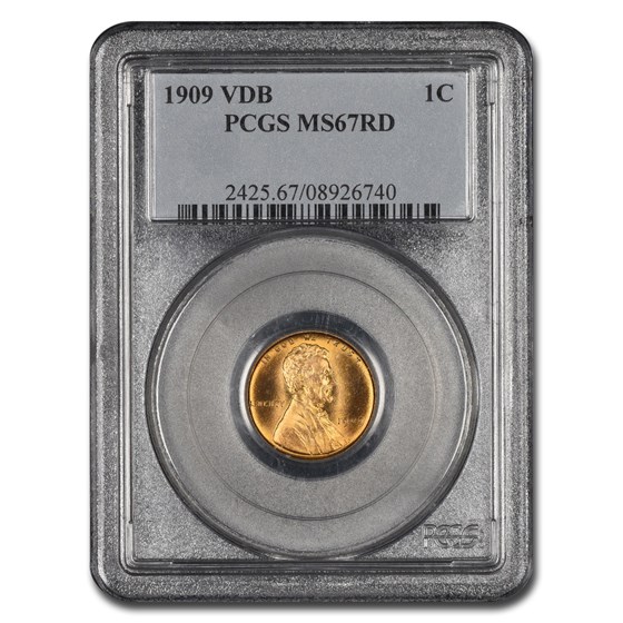 1909 VDB Lincoln Cent MS-67 PCGS (Red) 1909 VDB Lincoln Cent MS-67 PCGS (Red)