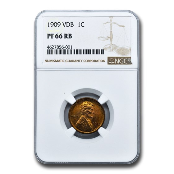 1909 VDB Lincoln Cent PF-66 NGC (Red/Brown) 1909 VDB Lincoln Cent PF-66 NGC (Red/Brown)