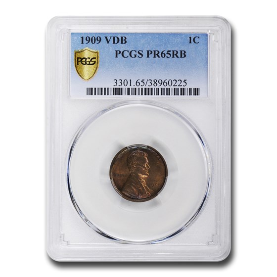 1909 VDB Lincoln Cent PR-65 PCGS (Red/Brown) 1909 VDB Lincoln Cent PR-65 PCGS (Red/Brown)
