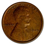 1909 VDB Lincoln Cent VF-XF Details