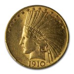 1910 $10 Indian Gold Eagle AU-58 PCGS
