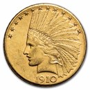 1910 $10 Indian Gold Eagle AU