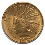 1910 $10 Indian Gold Eagle MS-62 PCGS