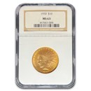 1910 $10 Indian Gold Eagle MS-63 NGC