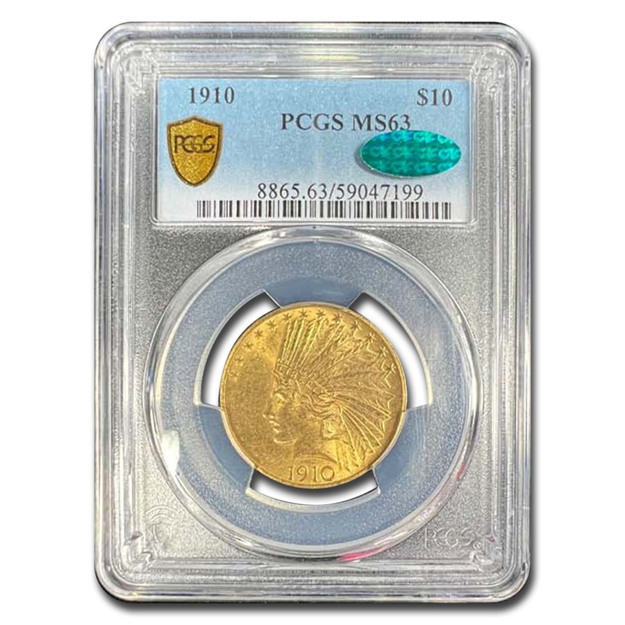 1910 $10 Indian Gold Eagle MS-63 PCGS (CAC)