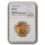 1910 $10 Indian Gold Eagle MS-65+ NGC