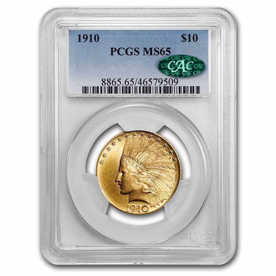 1910 $10 Indian Gold Eagle MS-65 PCGS CAC