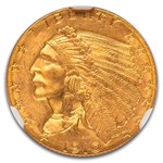 1910 $2.50 Indian Gold Quarter Eagle MS-65 NGC