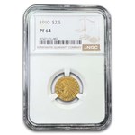1910 $2.50 Indian Gold Quarter Eagle PF-64 NGC