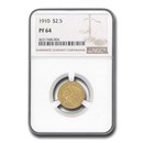 1910 $2.50 Liberty Gold Quarter Eagle PF-64 NGC 1910 $2.50 Liberty Gold Quarter Eagle PF-64 NGC