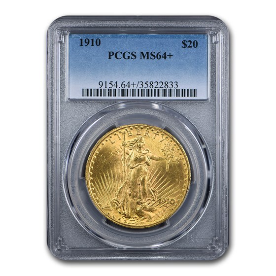 1910 $20 Saint-Gaudens Gold Double Eagle MS-64+ PCGS 1910 $20 Saint-Gaudens Gold Double Eagle MS-64+ PCGS