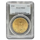 1910 $20 St Gaudens Gold Double Eagle MS-62 PCGS