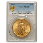 1910 $20 St Gaudens Gold Double Eagle MS-63+ PCGS