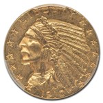 1910 $5 Indian Gold Half Eagle MS-62 PCGS