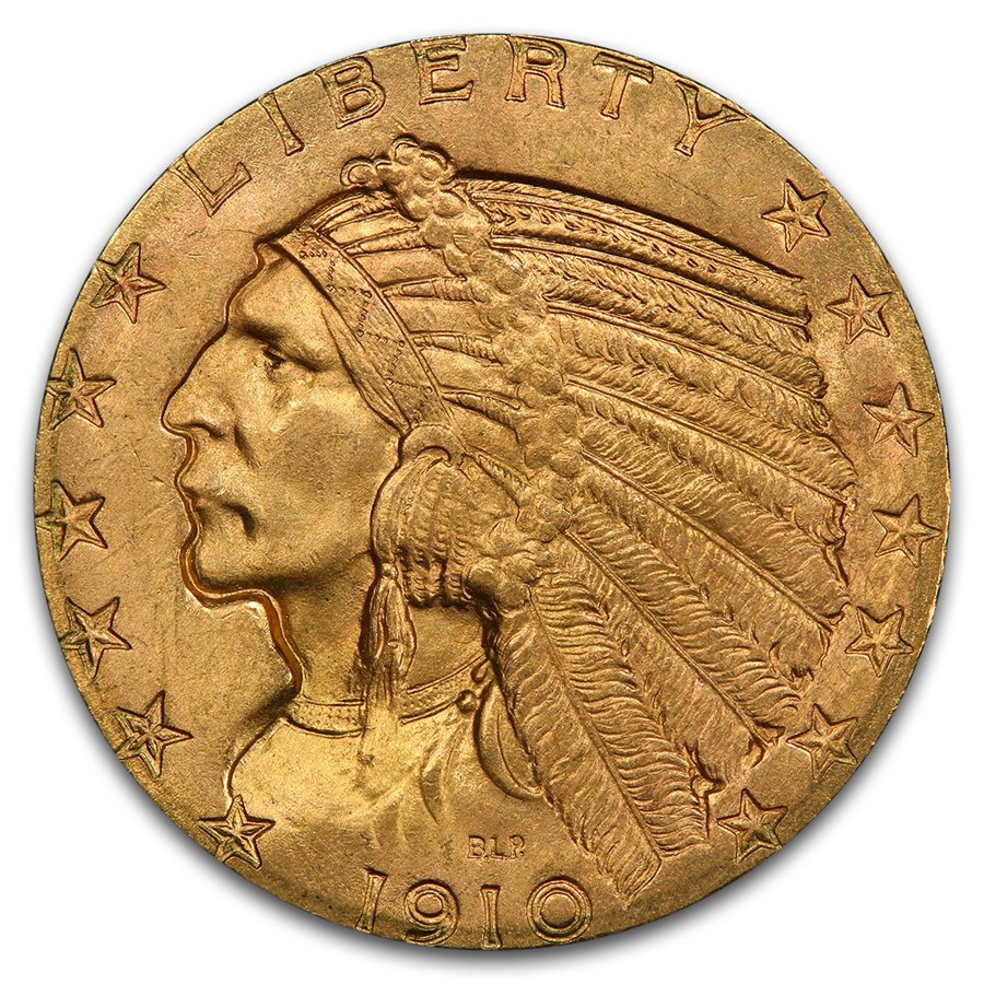 1910 $5 Indian Gold Half Eagle MS-65+ PCGS