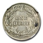 1910 Barber Dime AU-58 NGC