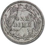 1910 Barber Dime AU