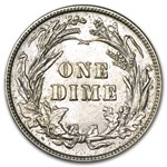 1910 Barber Dime BU