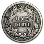 1910 Barber Dime Fine