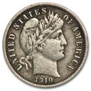 1910 Barber Dime VF