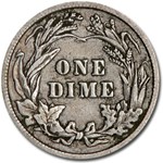 1910 Barber Dime XF