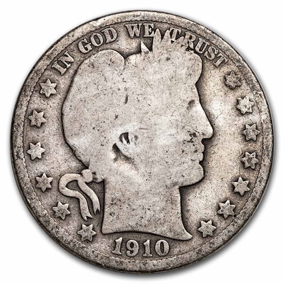 1910 Barber Half Dollar AG 1910 Barber Half Dollar AG