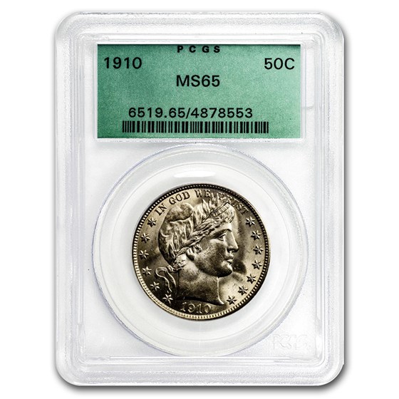 1910 Barber Half Dollar MS-65 PCGS 1910 Barber Half Dollar MS-65 PCGS