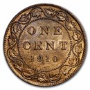 1910 Canada Large Cent Edward VII BU