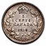 1910 Canada Silver 5 Cents Edward VII BU