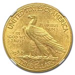 1910-D $10 Indian Gold Eagle AU-58 NGC