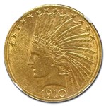 1910-D $10 Indian Gold Eagle AU-58 NGC