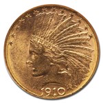 1910-D $10 Indian Gold Eagle MS-62 NGC