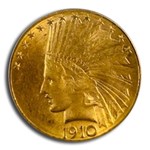 1910-D $10 Indian Gold Eagle MS-62 PCGS