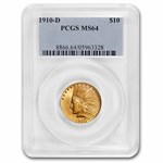 1910-D $10 Indian Gold Eagle MS-64 PCGS