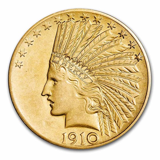 1910-D $10 Indian Gold Eagle XF 1910-D $10 Indian Gold Eagle XF