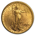 1910-D $20 St Gaudens Gold Double Eagle AU