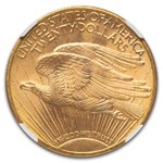 1910-D $20 St Gaudens Gold Double Eagle MS-63 NGC