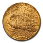 1910-D $20 St Gaudens Gold Double Eagle MS-64 PCGS