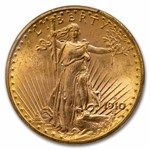 1910-D $20 St Gaudens Gold Double Eagle MS-64+ PCGS