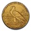 1910-D $5 Indian Gold Half Eagle AU-55 PCGS CAC