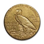 1910-D $5 Indian Gold Half Eagle AU
