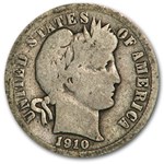 1910-D Barber Dime Good/VG
