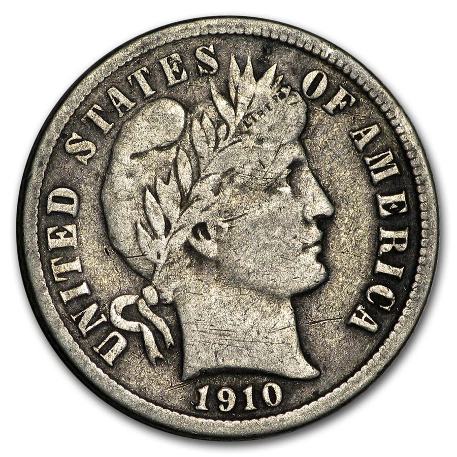 1910-D Barber Dime VF