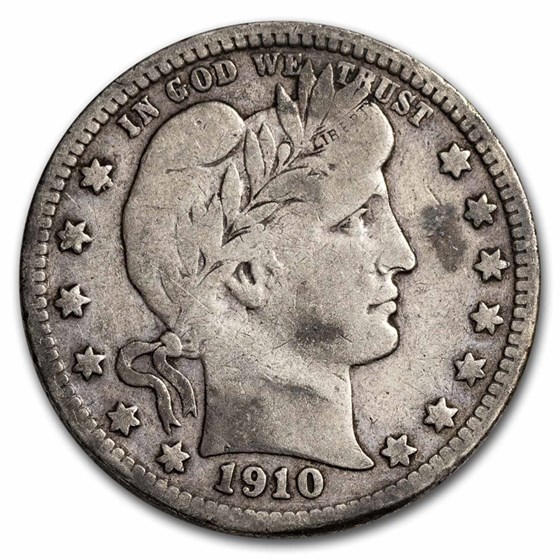1910-D Barber Quarter Fine 1910-D Barber Quarter Fine