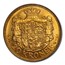 1910 Denmark Gold 20 Kroner Frederik VIII MS-66 PCGS